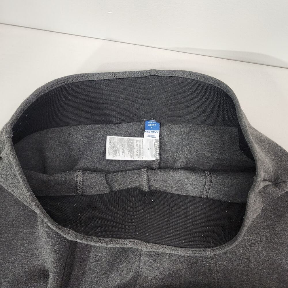 Old Navy Womens Extra High-Waisted Stevie Skinny Pants Large Heather Gray Ponte - Picture 7 of 9